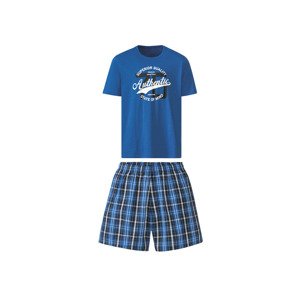 LIVERGY® Pánské pyžamo (XL (56/58), kostky/modrá)