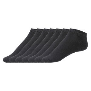 LIVERGY® Pánské nízké ponožky, 7 párů  (43/46, černá)