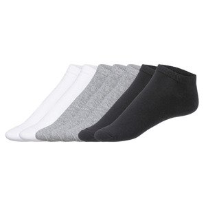 LIVERGY® Pánské nízké ponožky, 7 párů  (39/42, černá/bílá/šedá)