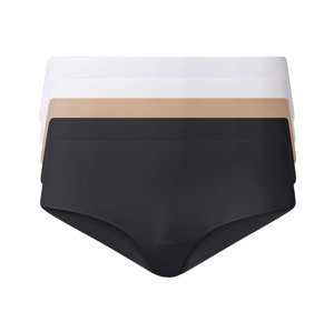 esmara® Dámské bezešvé kalhotky, 5 kusů  (XS (32/34), černá/béžová/bílá)