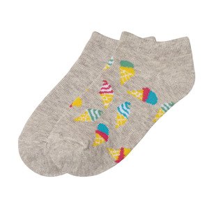 Dětské ponožky, 2 páry (31/34, zmrzlina/béžová)