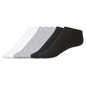 esmara® Dámské nízké ponožky, 7 párů  (39/42, černá/bílá/šedá)