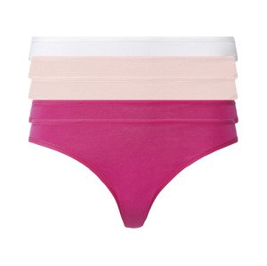 esmara® Dámské kalhotky, 5 kusů (XS (32/34), růžová / světle růžová / bílá)