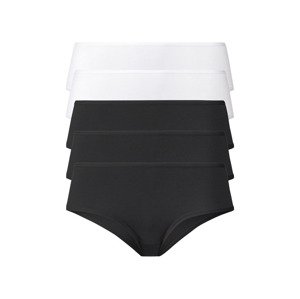 esmara® Dámské kalhotky, 5 kusů (XS (32/34), černá/bílá)
