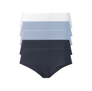 esmara® Dámské kalhotky, 5 kusů (S (36/38), navy modrá / světle modrá / bílá)