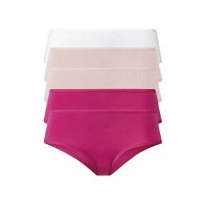 esmara® Dámské kalhotky, 5 kusů (S (36/38), růžová / světle růžová / bílá)