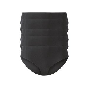 esmara® Dámské bezešvé kalhotky, 5 kusů (XS (32/34), černá)