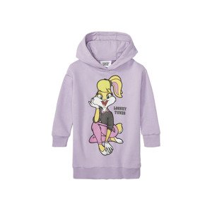 Dívčí mikinové šaty Looney Tunes® (122/128, lila fialová)