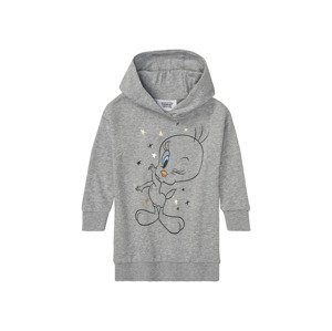 Dívčí mikinové šaty Looney Tunes® (98/104, šedá)