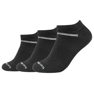Skechers Dámské / Pánské ponožky, 3 páry (43/46, černá, Sneaker)