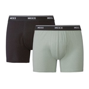 MEXX PĂˇnskĂ© boxerky, 2 kusy (L, ÄŤernĂˇ / Dark Turquoise)