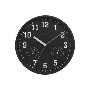 AURIOL® Nástěnné hodiny  (černá)