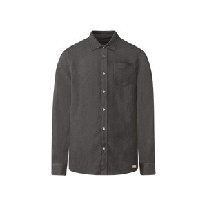LIVERGY® Pánská volnočasová košile  (M (39/40), šedá)