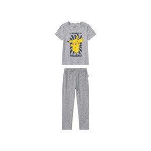 Chlapecké pyžamo (122/128, šedá/Pokemon)