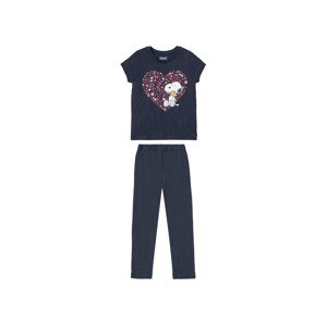 Dívčí pyžamo (98/104, námořnická modrá / Snoopy)