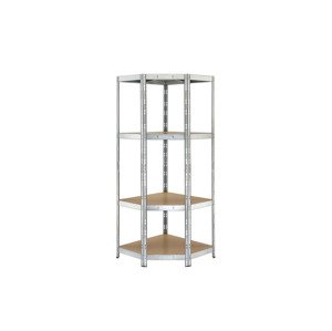Parkside® Vysokozátěžový rohový regál se 4 policemi Rivet, 180 x 70 x 70 x 40 cm