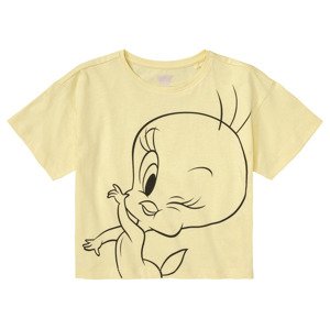 Dívčí triko Looney Tunes® (122/128, žlutá)