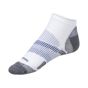 CRIVIT Pánské běžecké ponožky (43-44, bílá)