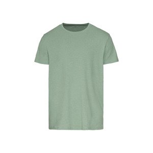 LIVERGY® Pánské triko (M (48/50), zelená/pruhovaná)