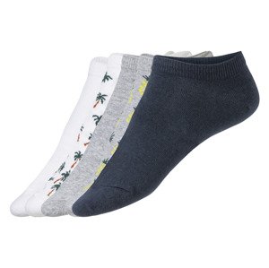 LIVERGY® Pánské nízké ponožky, 5 párů  (39/42, bílá / šedá / navy modrá)