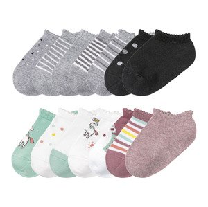 lupilu® Dívčí ponožky s bio bavlnou, 7 párů
