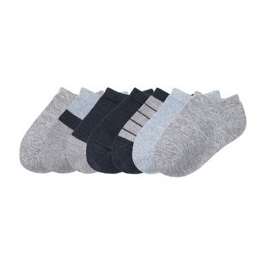 lupilu® Chlapecké ponožky s bio bavlnou, 7 párů (19/22, šedá/navy modrá/světle modrá)