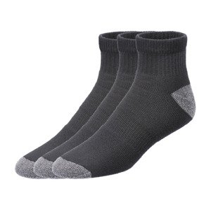 PARKSIDE® Pánské pracovní ponožky, 3 páry (43/46, černá/antracitová)