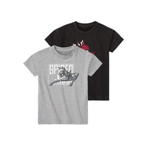 Chlapecké triko, 2 kusy (98/104, středně šedá / černá)