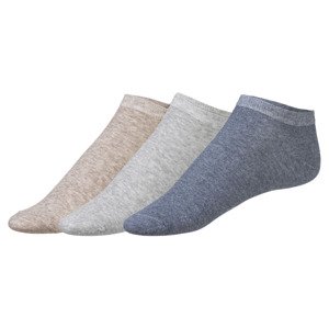 LIVERGY® Pánské ponožky, 3 páry (39/42, béžová / šedá / tmavě modrá)