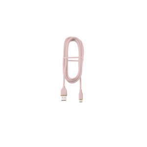 TRONIC® Nabíjecí a datový kabel, 1 m (korálová růžová, USB typu C na USB typu A)