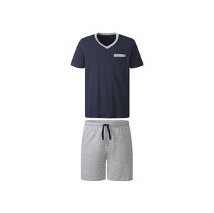 LIVERGY® Pánské pyžamo (M (48/50), námořnická modrá / šedá)