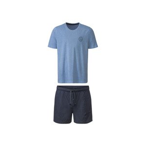 LIVERGY® Pánské pyžamo (S (44/46), světle modrá/navy modrá)