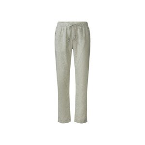 LIVERGY® Pánské lněné kalhoty "Straight Fit" (54, světle zelená)
