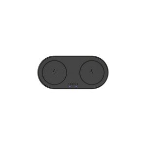 Tronic® Bezdrátová duální nabíječka Qi®, 20 W (černá)