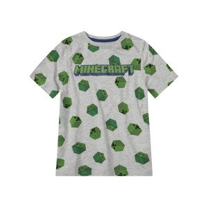 Minecraft Dětské tričko (98/104 (2-4 roky), šedá)
