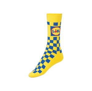 Dámské / Pánské sportovní ponožky LIDL (35/38, žlutá/modrá)