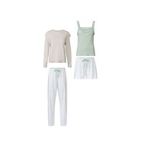 esmara® Dámské pyžamo (XS (32/34), šedá/mintová/bílá)