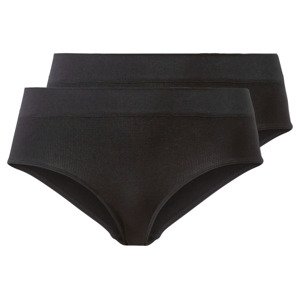 esmara® Dámské bezešvé kalhotky, 2 kusy (L (44/46), černá)