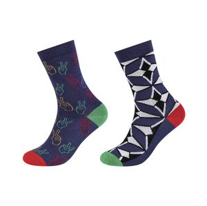 Fun Socks Dámské / Pánské ponožky, 2 kusy (36/40, pohoda)