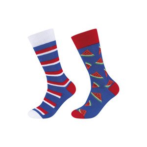 Fun Socks Dámské / Pánské ponožky, 2 kusy (36/40, vodní meloun)