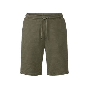LIVERGY® Pánské teplákové bermudy (L (52/54), olivová)