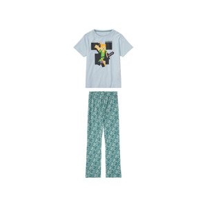 Minecraft Dětské pyžamo (110/116, modrá/tyrkysová)