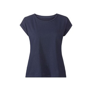 esmara® Dámské lněné triko (XS (32/34), navy modrá)