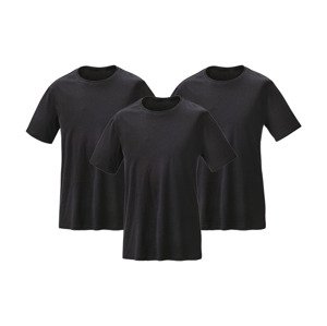 PARKSIDE® Pánské triko, 3 kusy (M (48/50), černá)