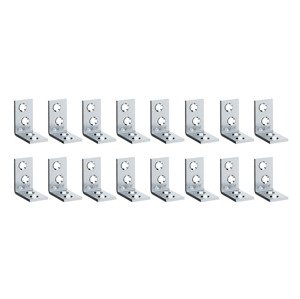 PARKSIDE® Sada spojovacích úhelníků (děrovaný úhelník, 16 kusů)