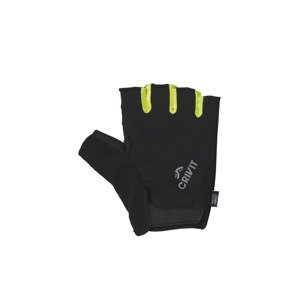 CRIVIT Dámské / Pánské cyklistické rukavice (7, černá/žlutá)