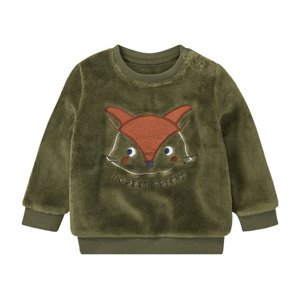 lupilu® Dětská mikina (86/92, zelená/pruhovaná)
