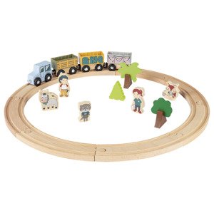 lupilu® Dřevěná motorická hračka (dřevěná železnice)