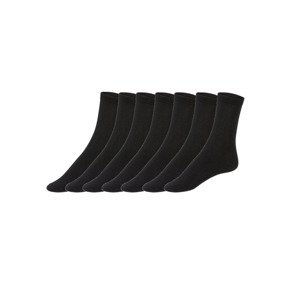 esmara® Dámské ponožky s BIO bavlnou, 7 párů (39/42, černá)