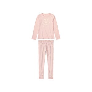pepperts!® Dívčí pyžamo s BIO bavlnou (134/140, světle růžová)